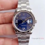 (EW)Rolex Datejust 3235 Stainless Steel Blue Dial 36mm Watch / Best AAA Replica Watches China